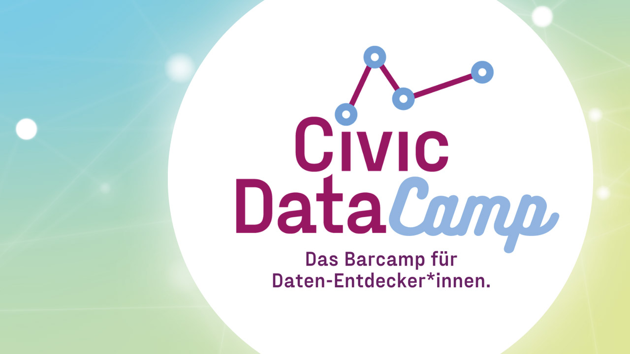 Das Logo von Civic Data Camp - Das Barcamp für Daten-Entdecker*innen